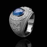 chevaliere college ring-argent