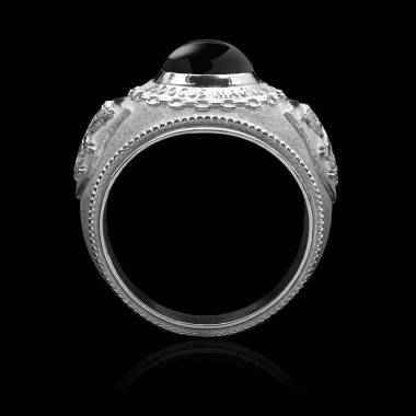 chevaliere college ring-argent