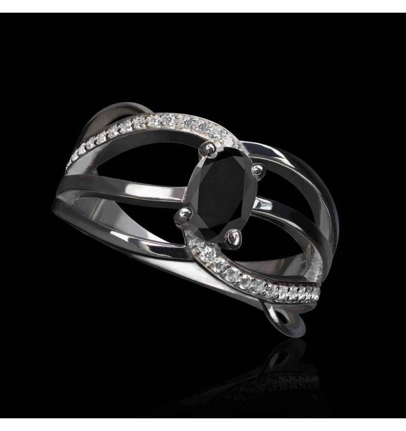 bague-diamant-noir-or-balnc-elea