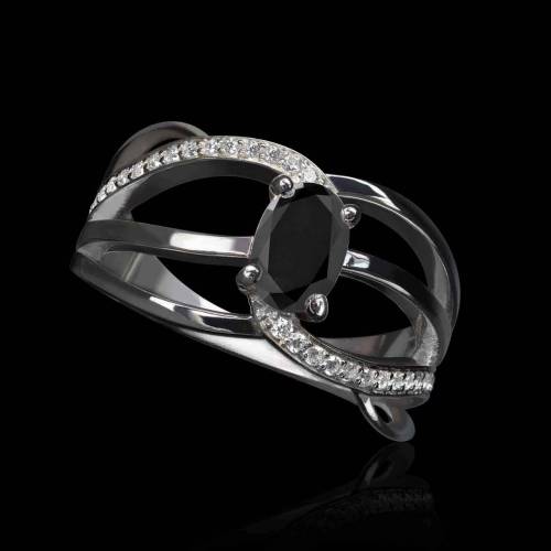 bague-diamant-noir-or-balnc-elea