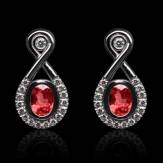 boucles oreilles-rubis-or blanc-attique