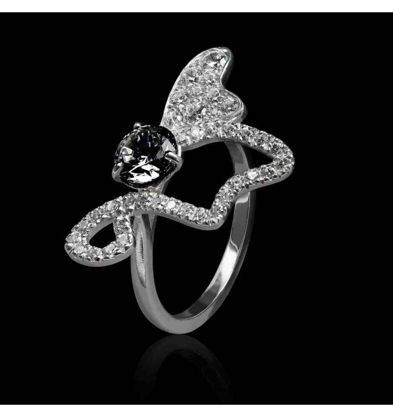 bague diamant noir-monarque