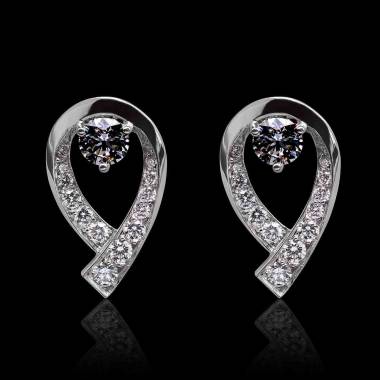 boucles oreilles-diamant noir-flamme