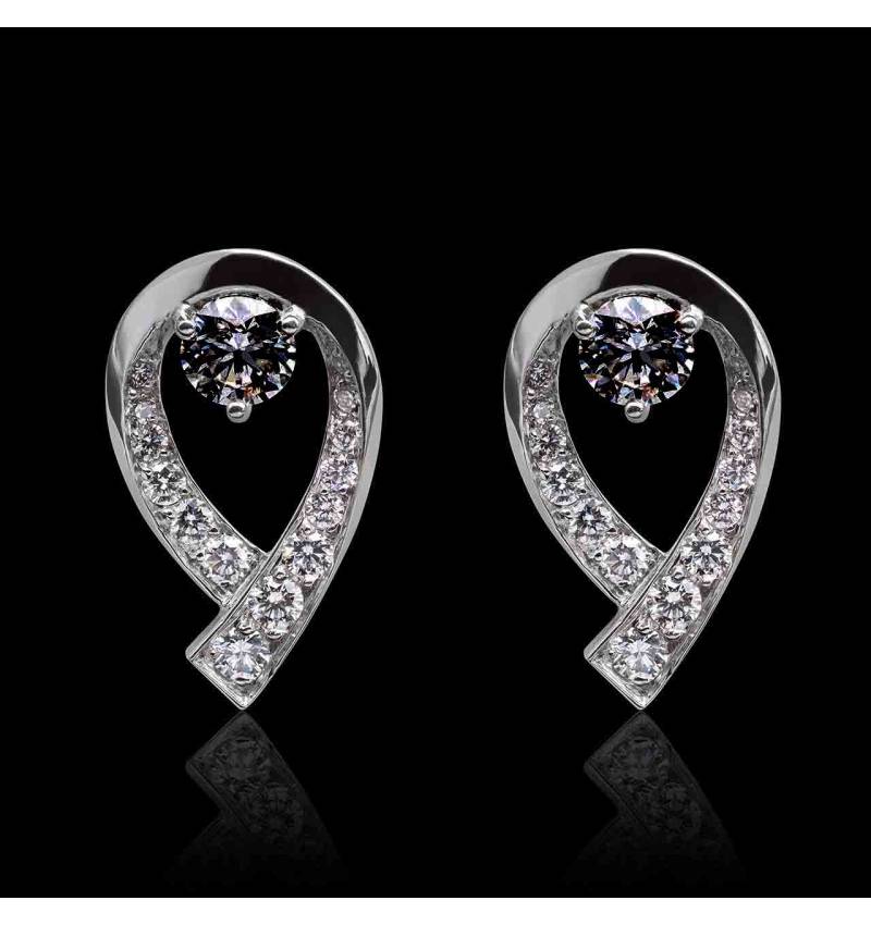 boucles oreilles-diamant noir-flamme