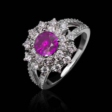 bague saphir rose-or blanc-gabrielle