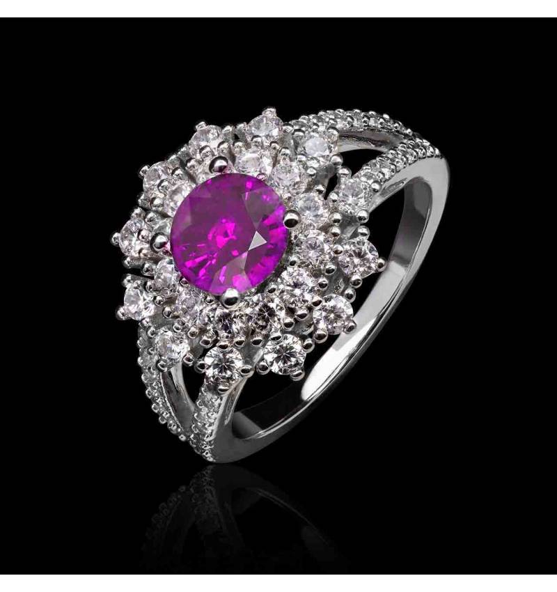 bague saphir rose-or blanc-gabrielle