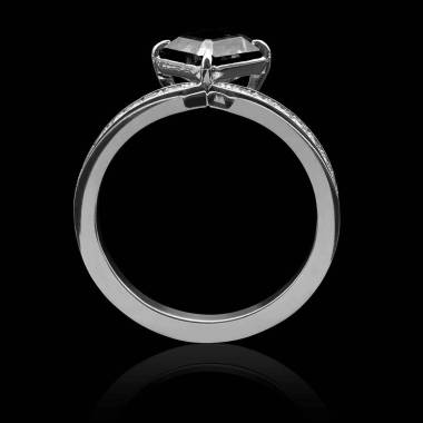 bague diamant noir-or blanc-lana