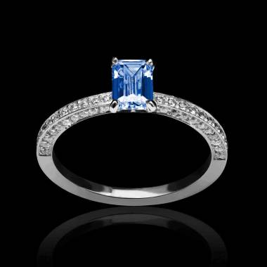 bague saphir bleu-or blanc-katia