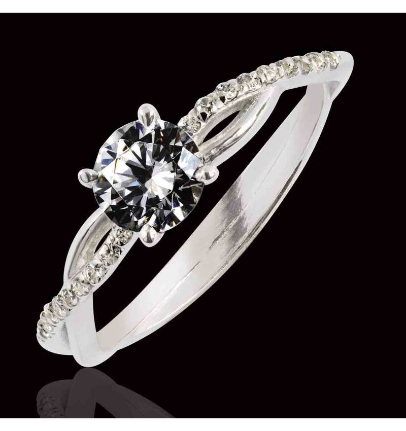 bague diamant noir -or blanc-noemie