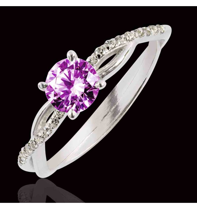 bague saphir rose-or blanc-noemie