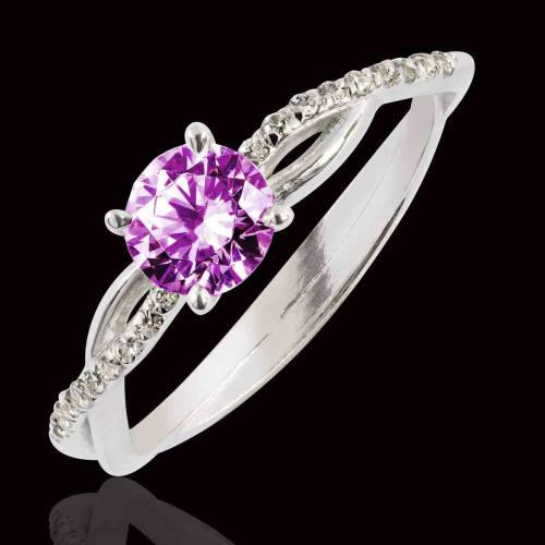 bague saphir rose-or blanc-noemie