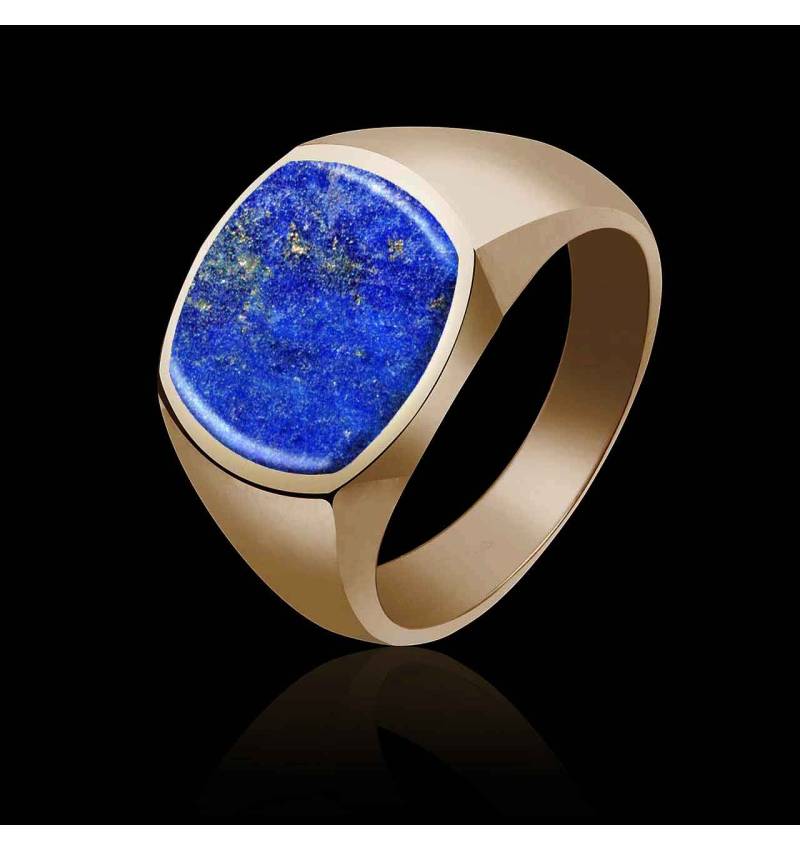 chevaliere or rose- lapis lazuli-maximilien