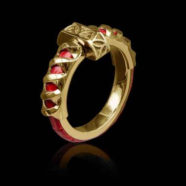 bague homme or jaune- katana