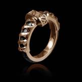 bague homme-or rose-katana