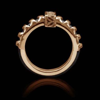 bague homme-or rose-katana