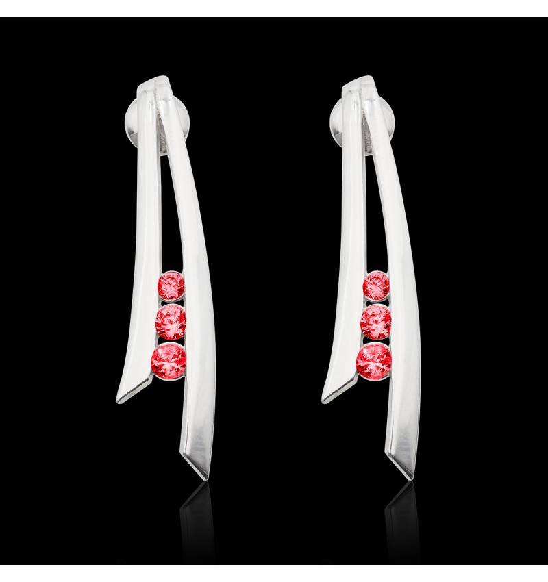 rubis_boucles d'oreilles_or blanc rubis_boucles d'oreilles_or blanc