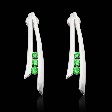 boucles d'oreilles_emeraudes_or blanc