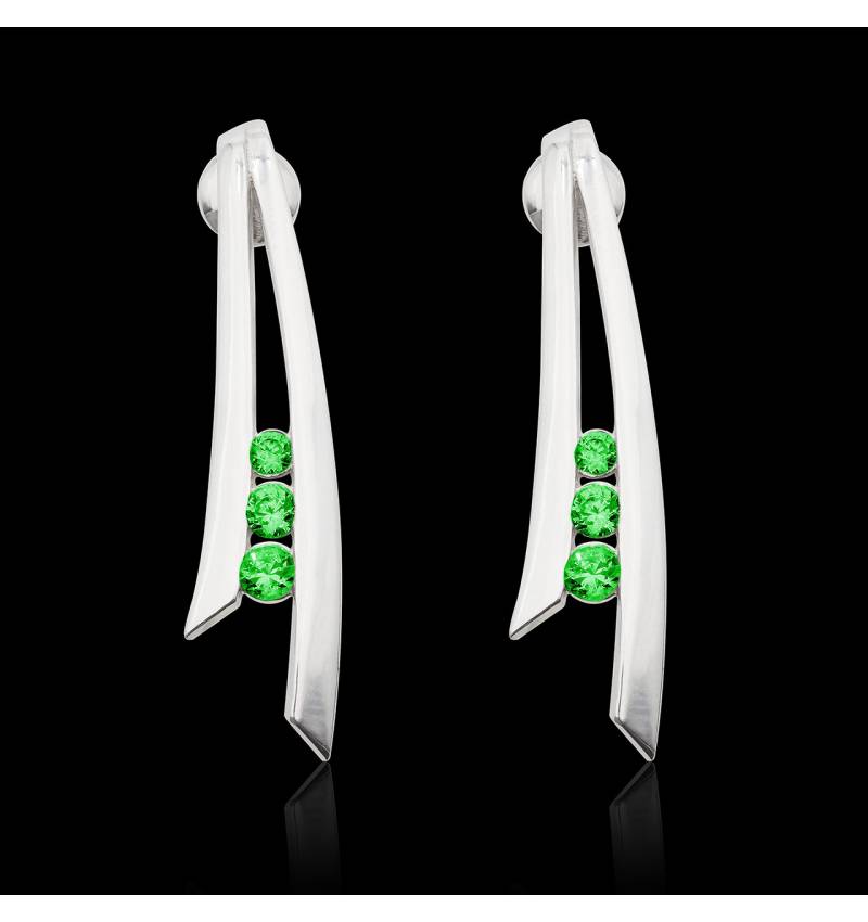boucles d'oreilles_emeraudes_or blanc boucles d'oreilles_emeraudes_or blanc