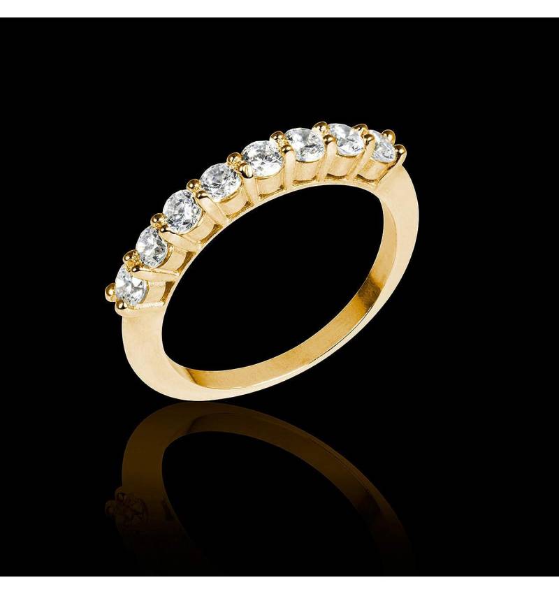 Alliance de mariage diamant 0,6 carat or jaune Mercure