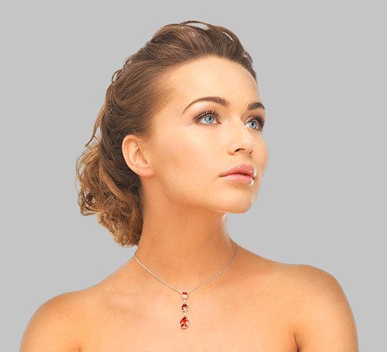 Colliers et pendentifs rubis