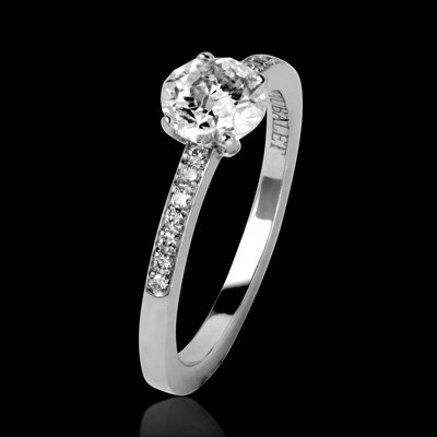 Bague solitaire diamant platine judith