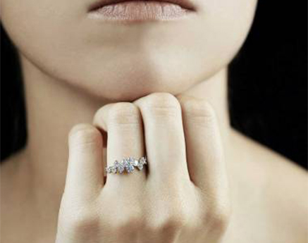 bague diamant or blanc palladie Lilla