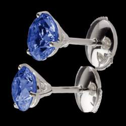 Earrings blue sapphire just me