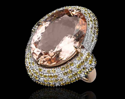 bague or blanc palladie sunset