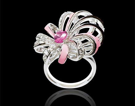 bague laque diamant dahlia