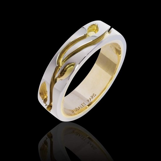 YANN WHITE GOLD WEDDING BAND