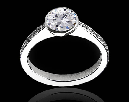 bague de fiancailles Moon diamant