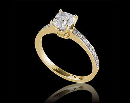 bague or blanc diamant sandy