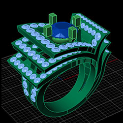 3Dプリンターでワックスを印刷