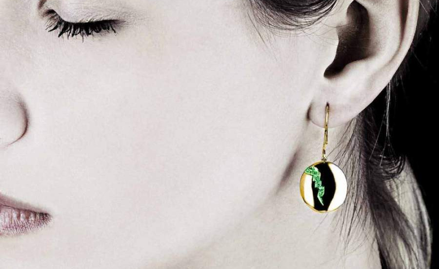 Boucles d’oreilles en émeraude de Colombie