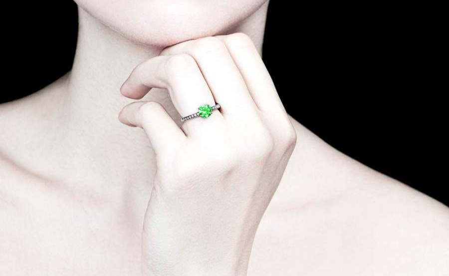 Bague en émeraude de Colombie